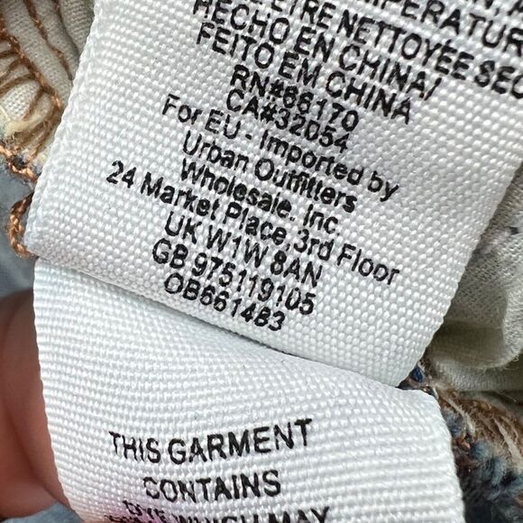 Free People Great Heights Jeans Womens 26 Blue Frayed Skinny Distressed Stretch - Picture 12 of 13